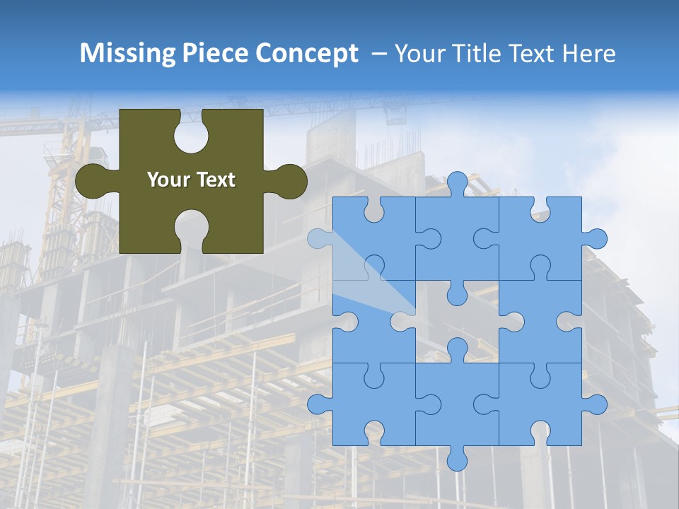 Cement Sky Industry PowerPoint Template