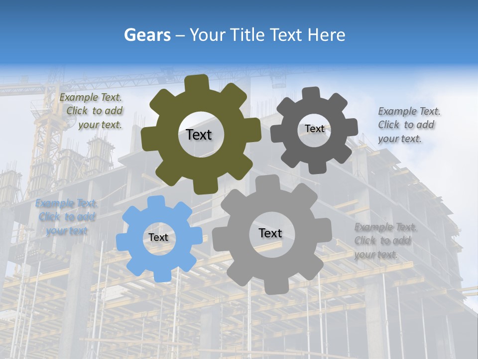 Cement Sky Industry PowerPoint Template