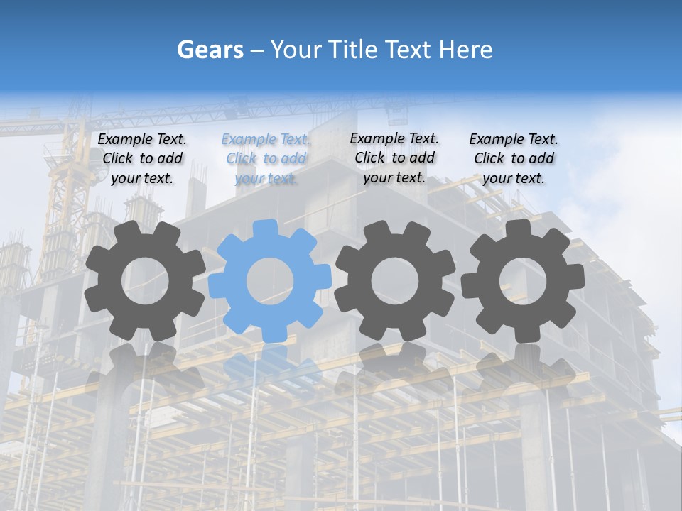 Cement Sky Industry PowerPoint Template