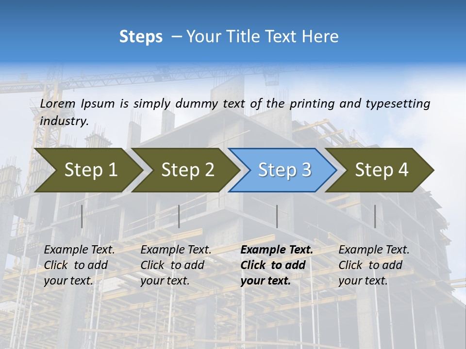 Cement Sky Industry PowerPoint Template