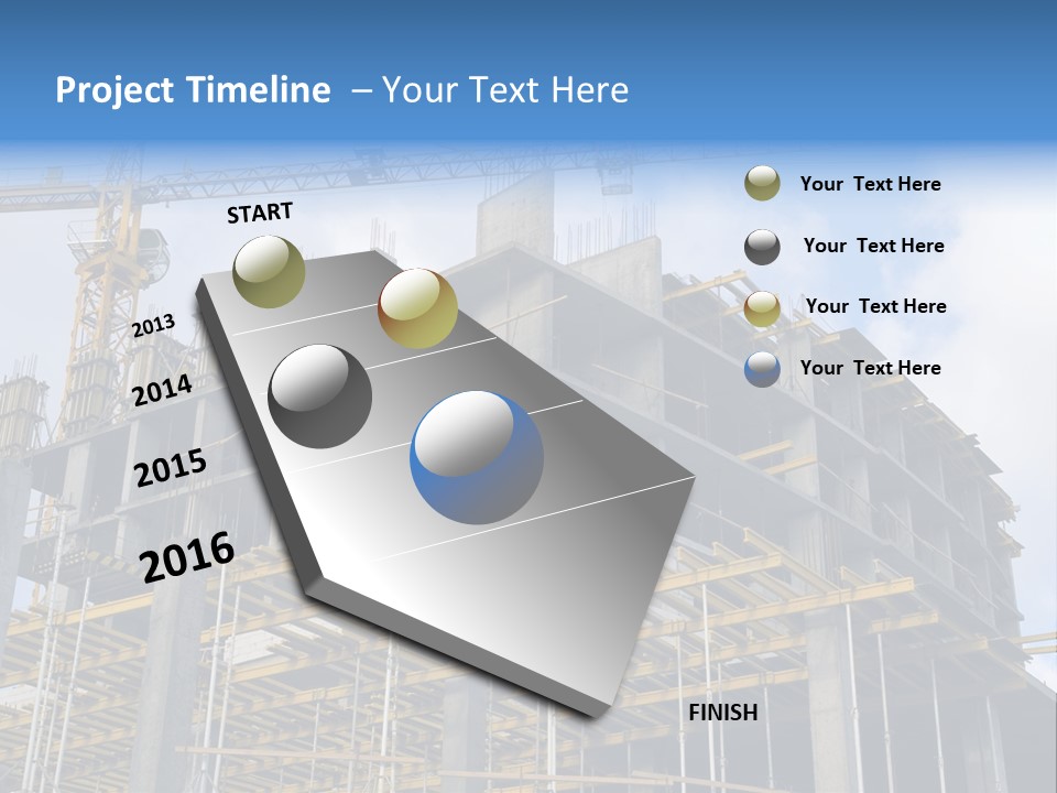 Cement Sky Industry PowerPoint Template