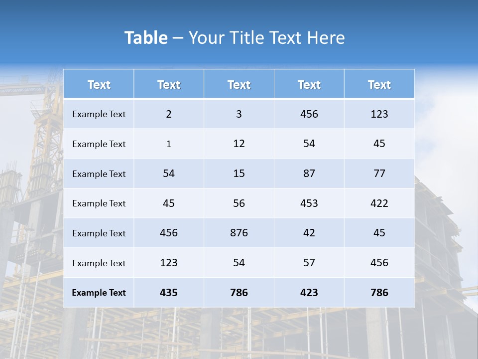 Cement Sky Industry PowerPoint Template