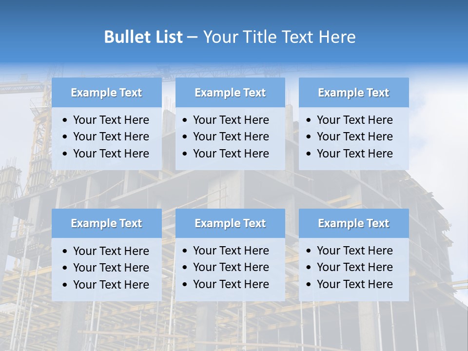 Cement Sky Industry PowerPoint Template