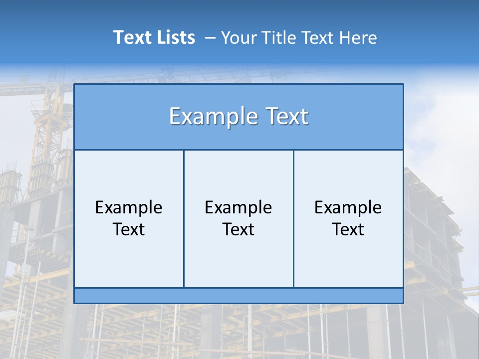 Cement Sky Industry PowerPoint Template