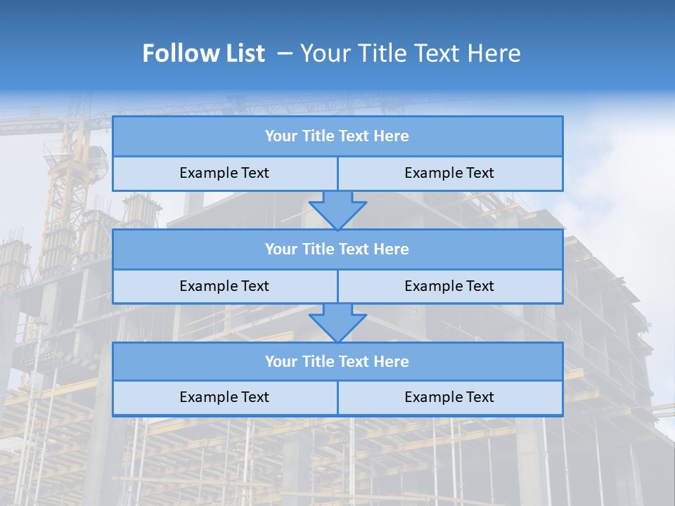Cement Sky Industry PowerPoint Template