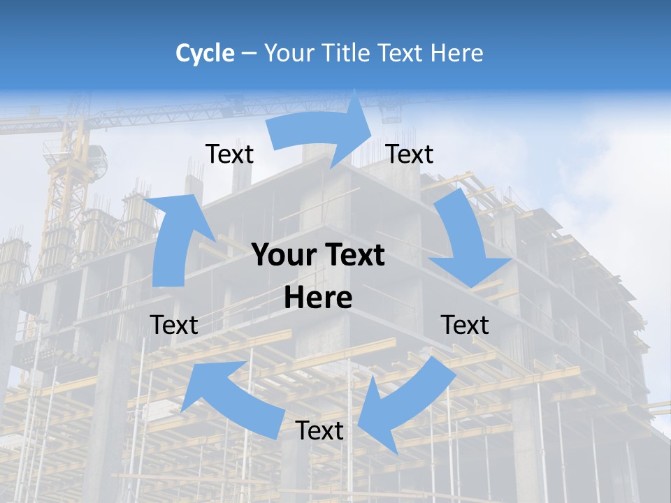 Cement Sky Industry PowerPoint Template