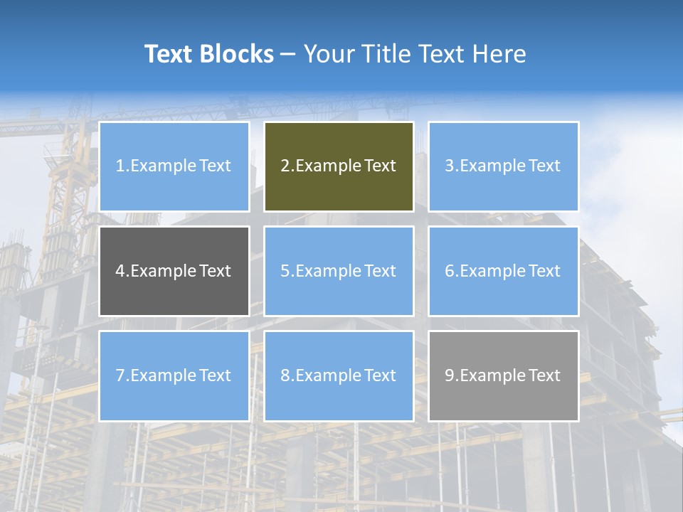 Cement Sky Industry PowerPoint Template