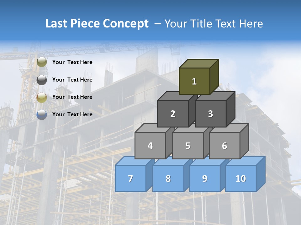 Cement Sky Industry PowerPoint Template