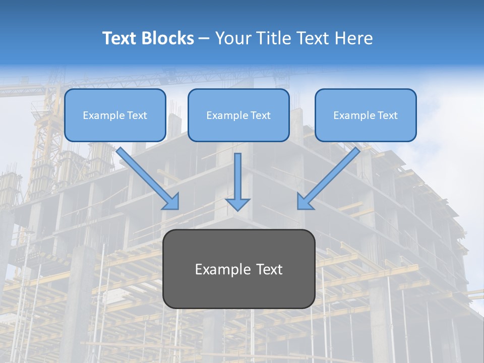 Cement Sky Industry PowerPoint Template