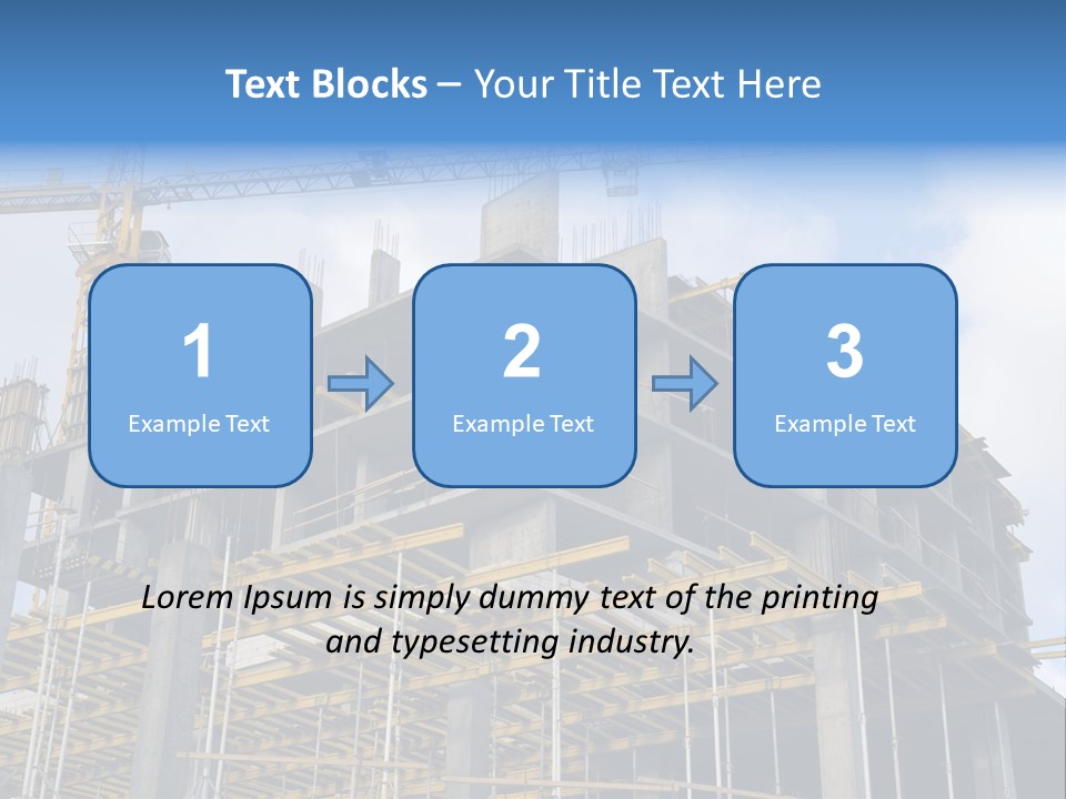Cement Sky Industry PowerPoint Template