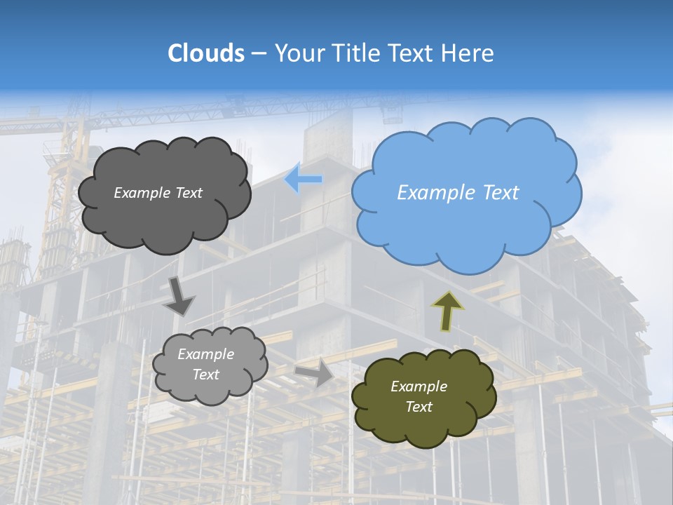 Cement Sky Industry PowerPoint Template