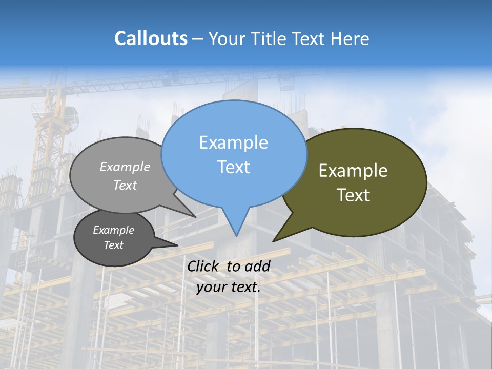 Cement Sky Industry PowerPoint Template