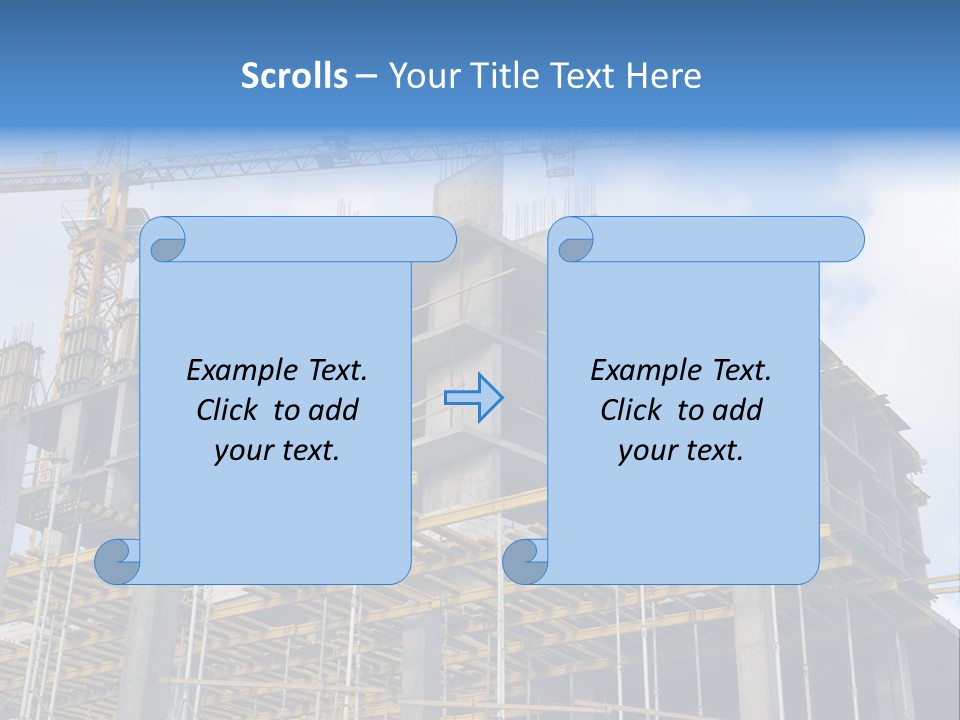 Cement Sky Industry PowerPoint Template
