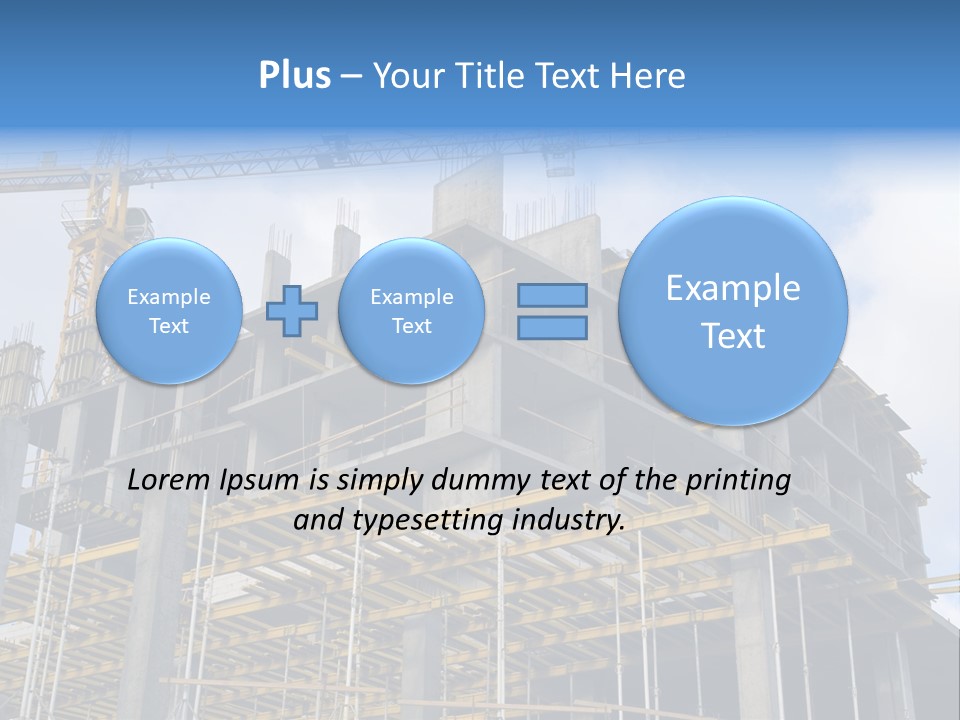 Cement Sky Industry PowerPoint Template