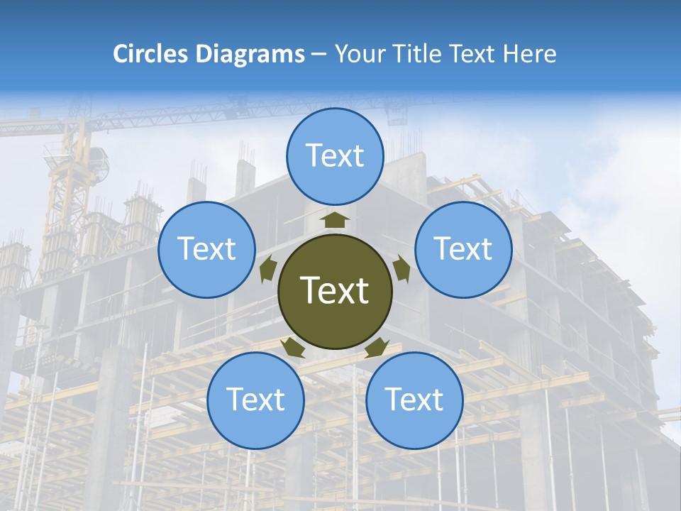 Cement Sky Industry PowerPoint Template
