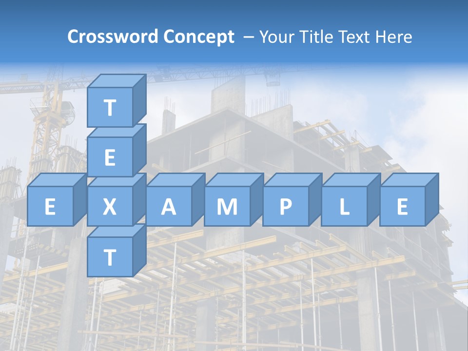 Cement Sky Industry PowerPoint Template
