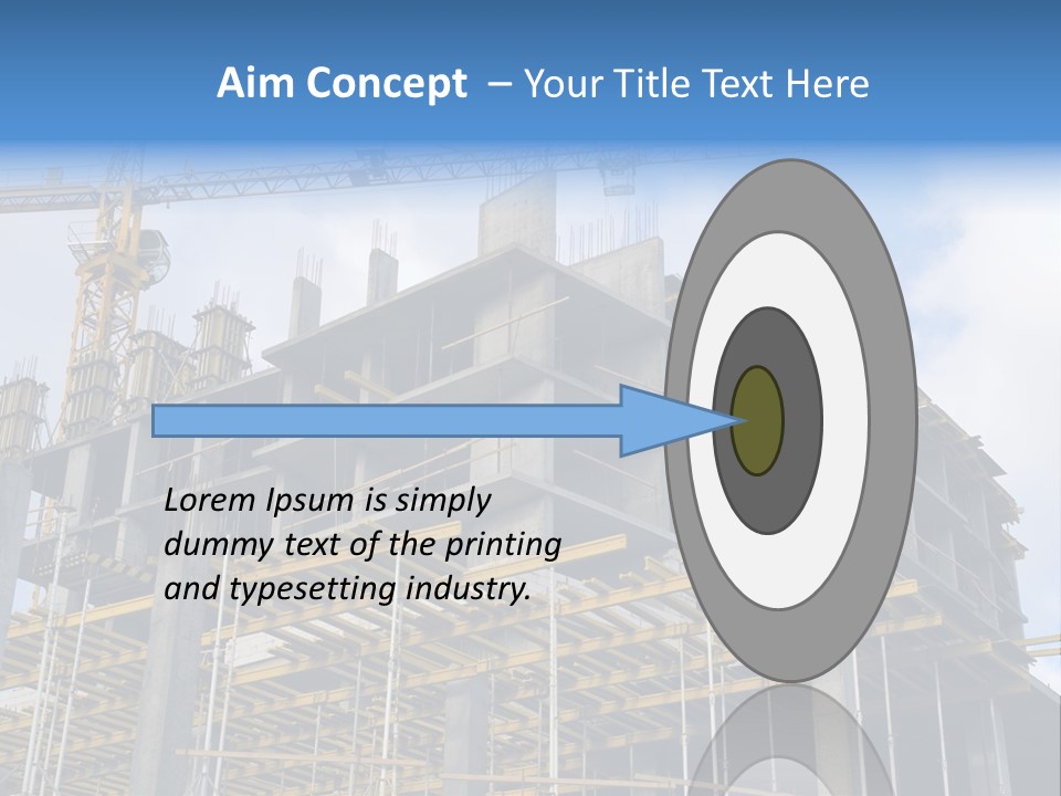 Cement Sky Industry PowerPoint Template