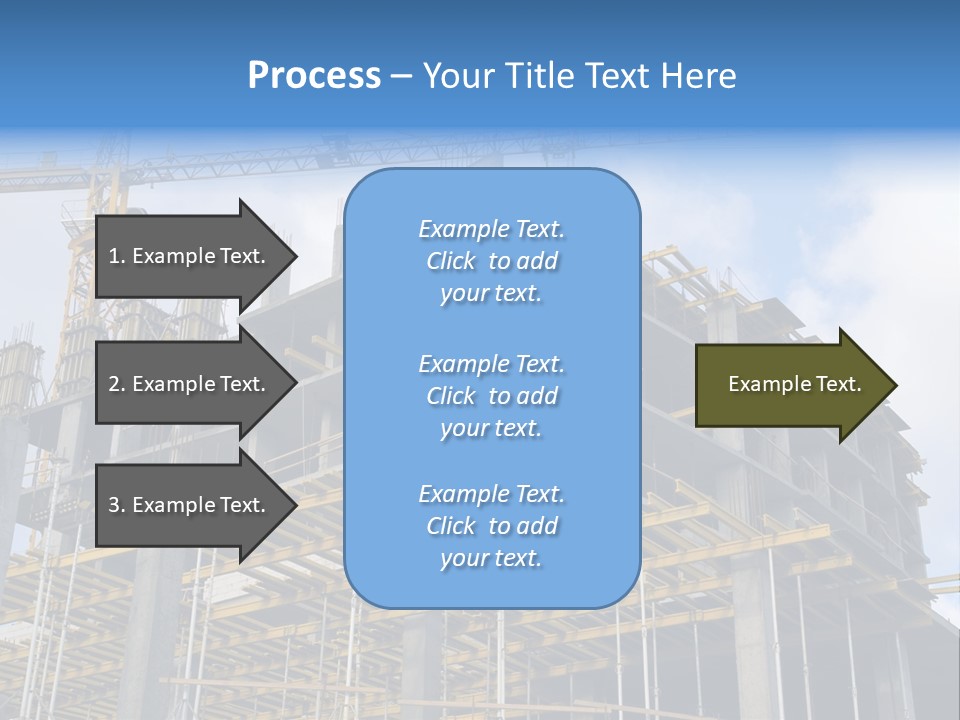 Cement Sky Industry PowerPoint Template