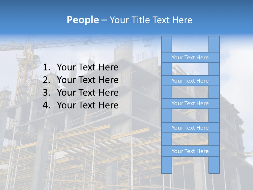 Cement Sky Industry PowerPoint Template