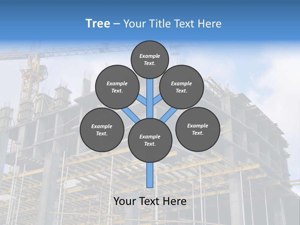 Cement Sky Industry PowerPoint Template