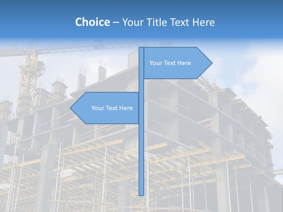 Cement Sky Industry PowerPoint Template