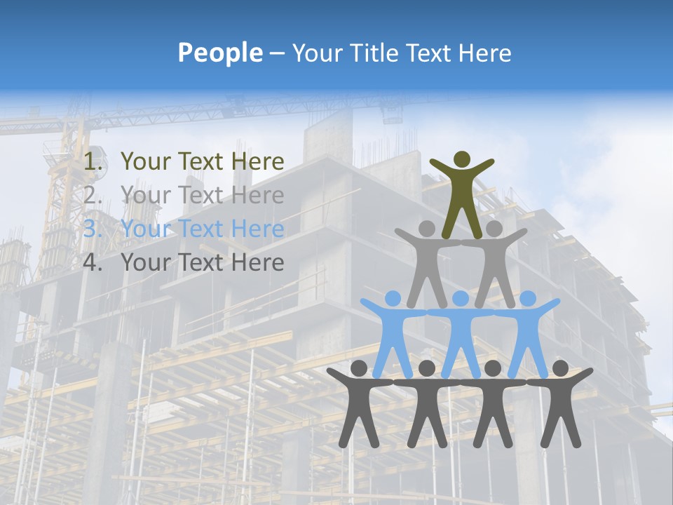 Cement Sky Industry PowerPoint Template