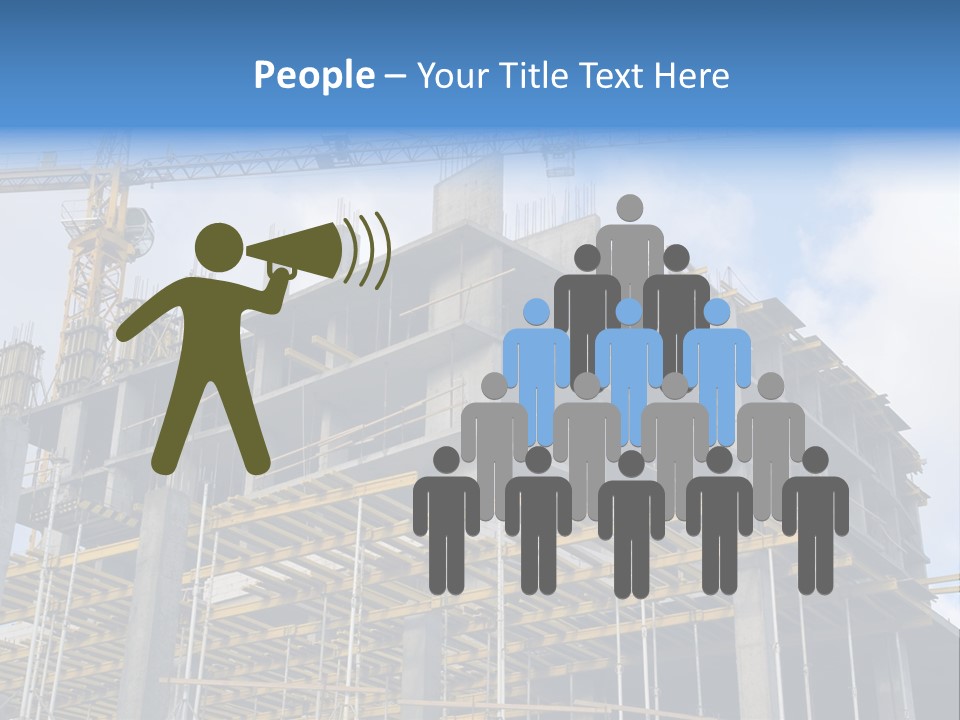 Cement Sky Industry PowerPoint Template