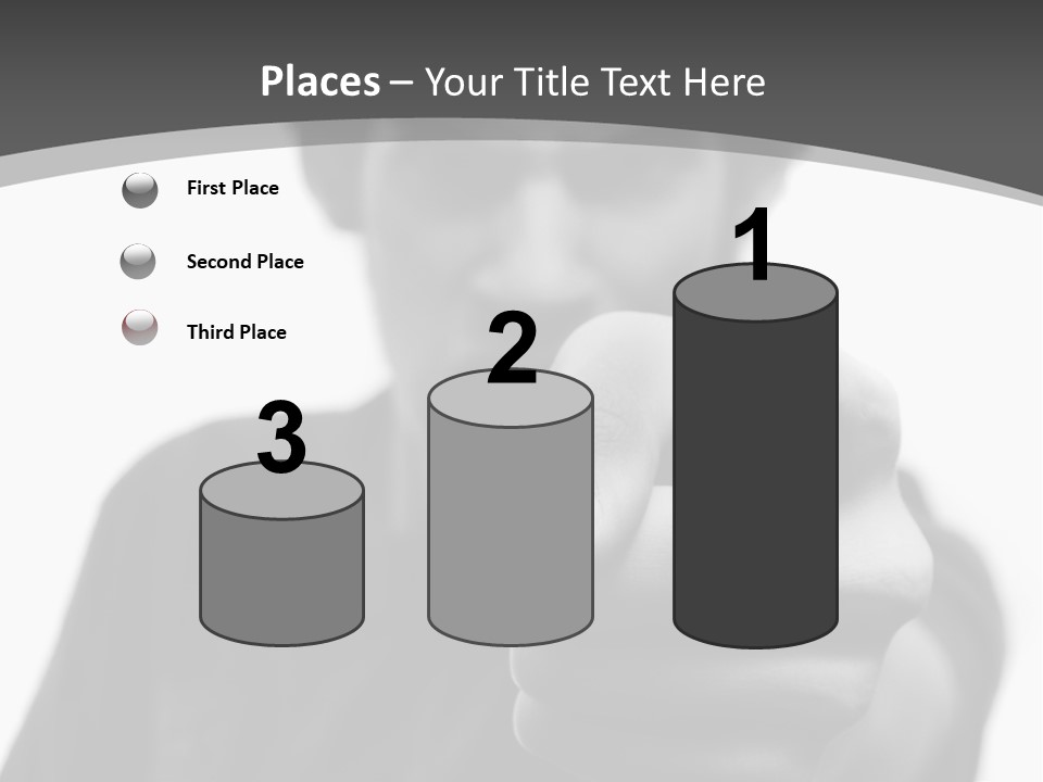 Frustrated Hand Copyspace PowerPoint Template