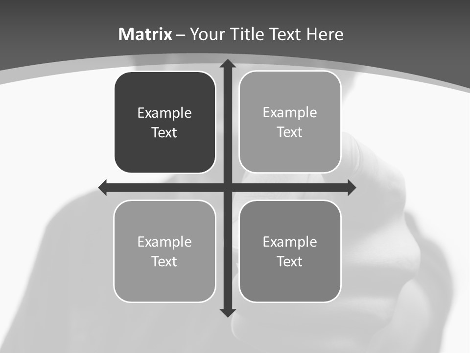 Frustrated Hand Copyspace PowerPoint Template