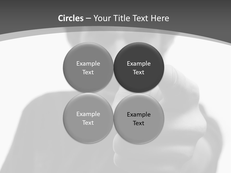 Frustrated Hand Copyspace PowerPoint Template
