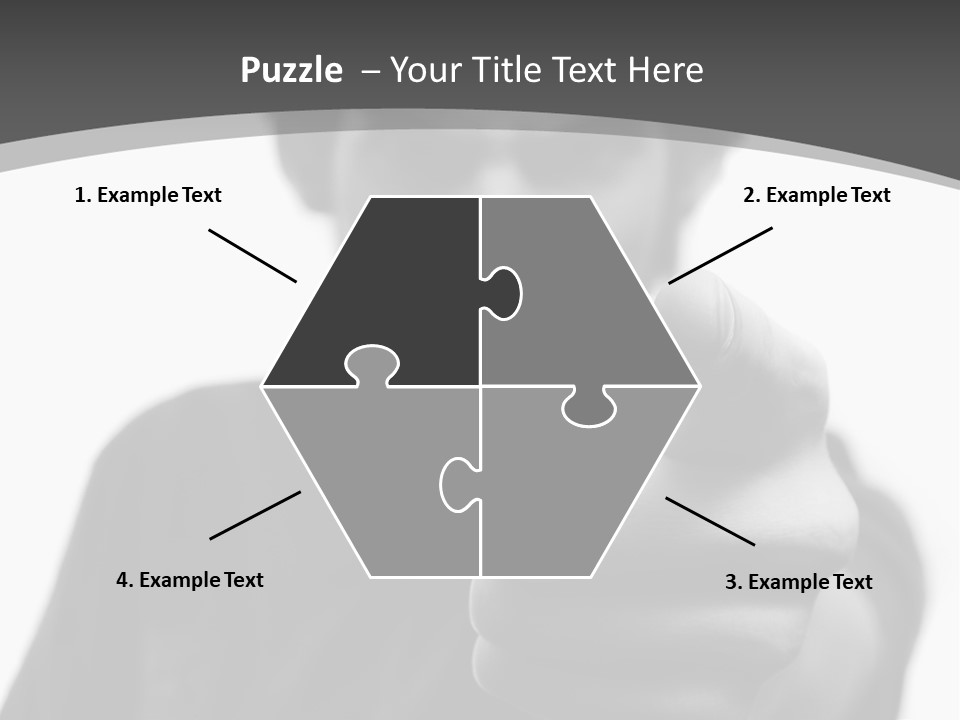 Frustrated Hand Copyspace PowerPoint Template