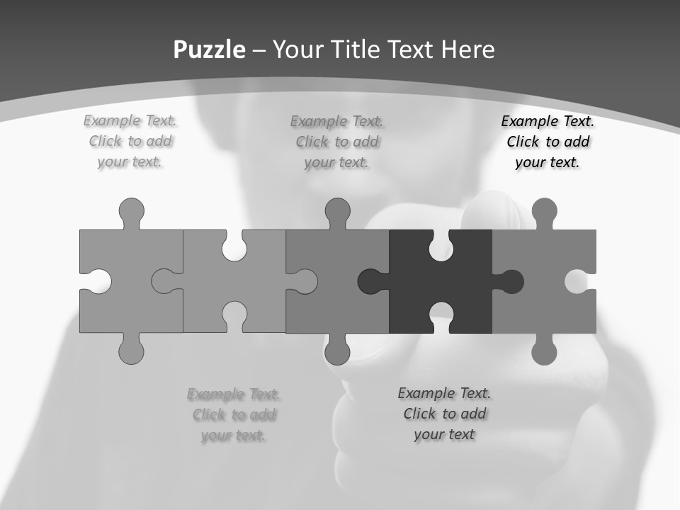 Frustrated Hand Copyspace PowerPoint Template