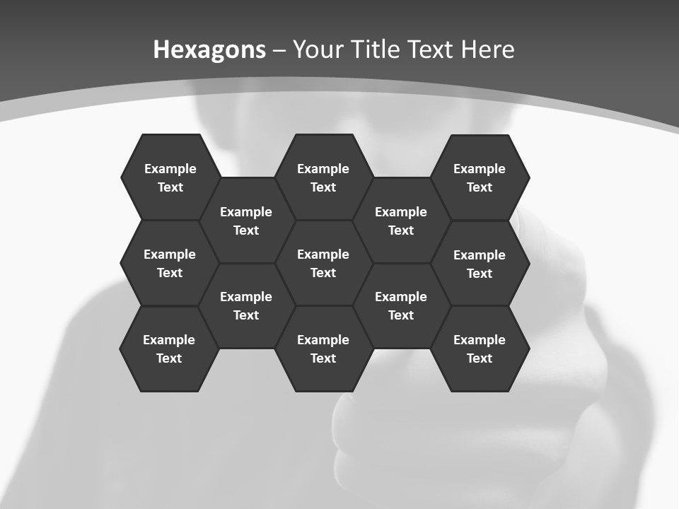 Frustrated Hand Copyspace PowerPoint Template