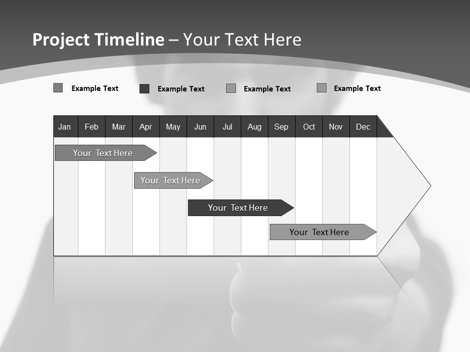 Frustrated Hand Copyspace PowerPoint Template