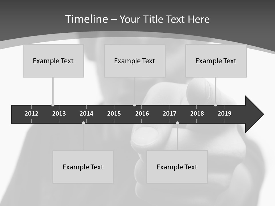 Frustrated Hand Copyspace PowerPoint Template