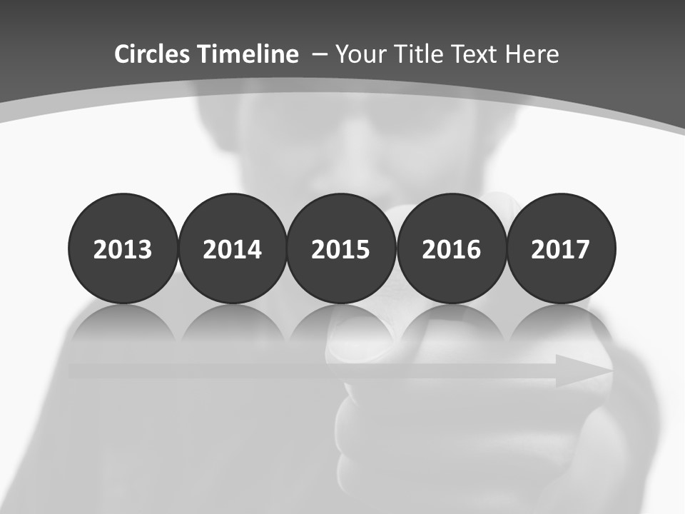 Frustrated Hand Copyspace PowerPoint Template