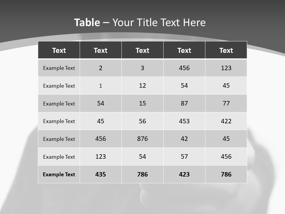Frustrated Hand Copyspace PowerPoint Template