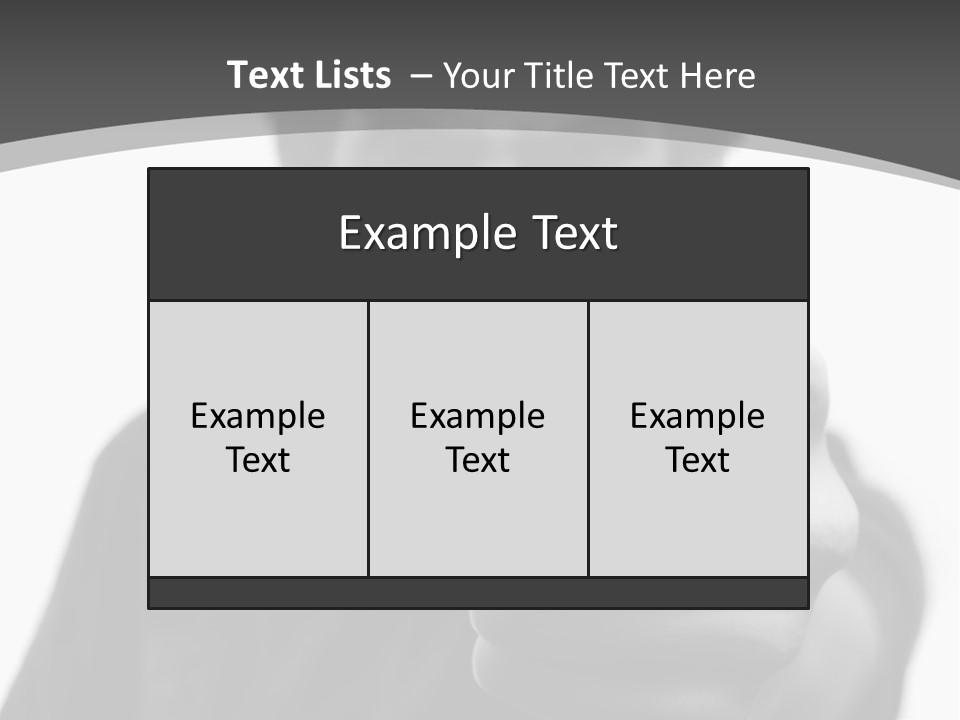 Frustrated Hand Copyspace PowerPoint Template