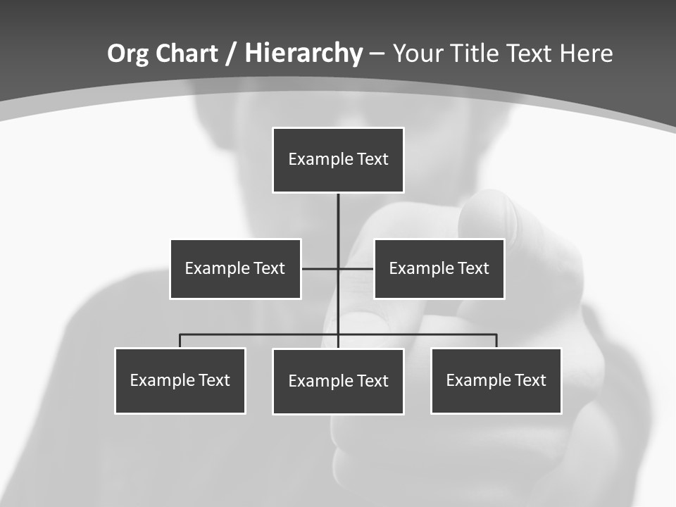 Frustrated Hand Copyspace PowerPoint Template