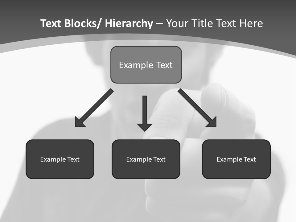 Frustrated Hand Copyspace PowerPoint Template