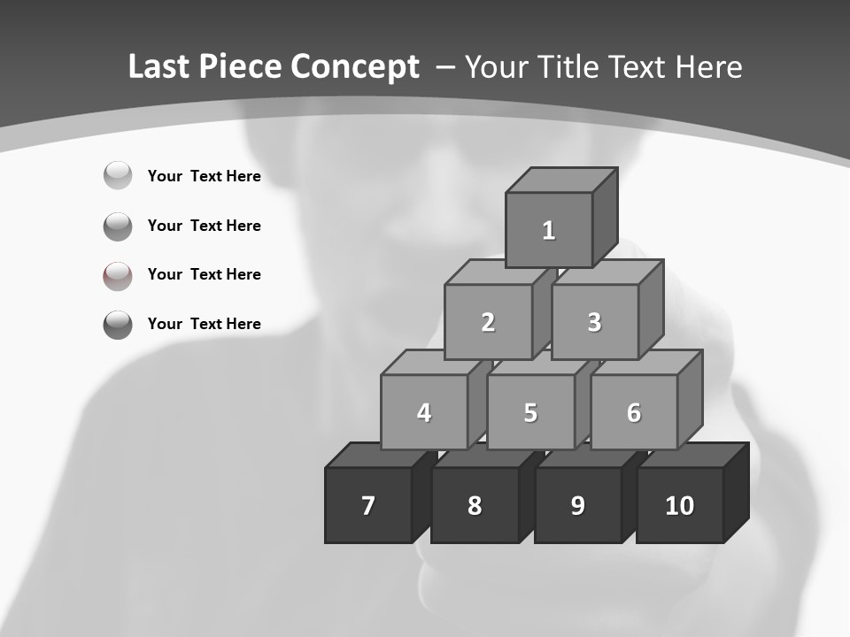Frustrated Hand Copyspace PowerPoint Template