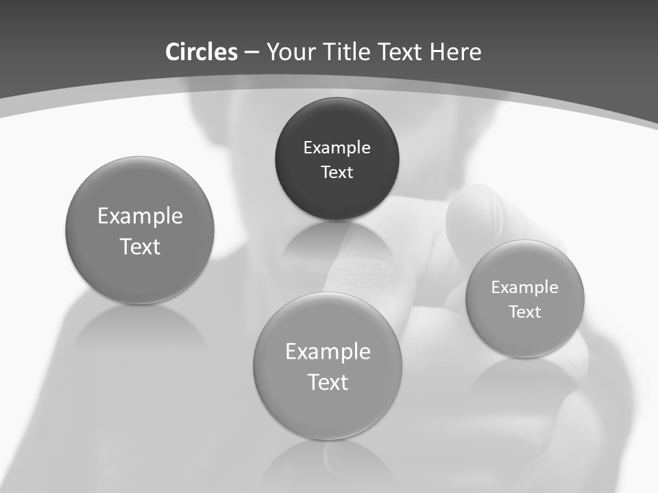 Frustrated Hand Copyspace PowerPoint Template