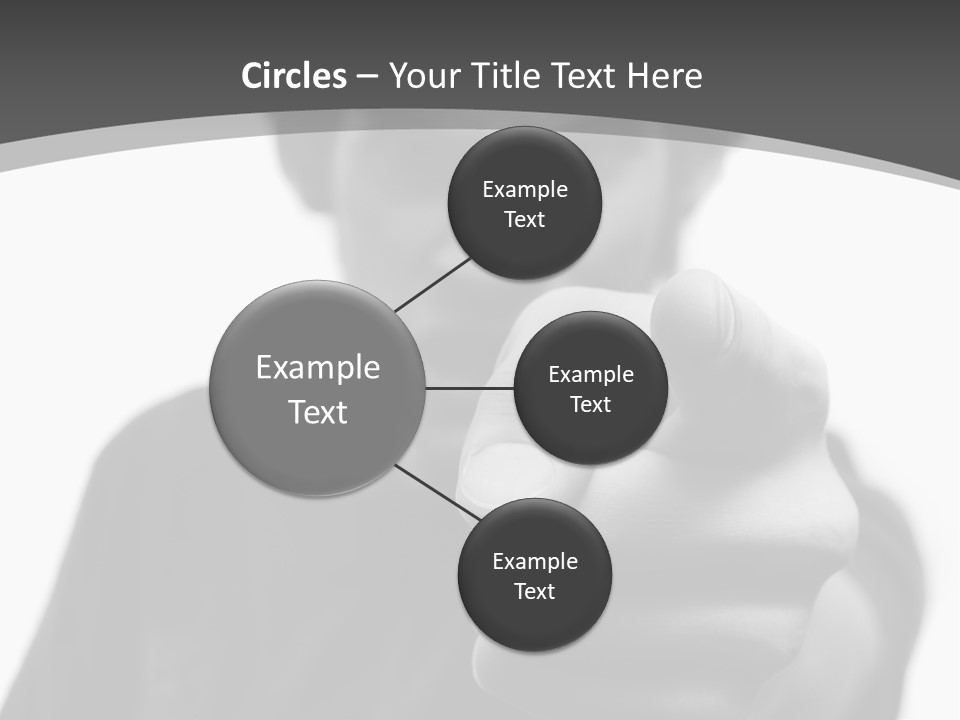 Frustrated Hand Copyspace PowerPoint Template