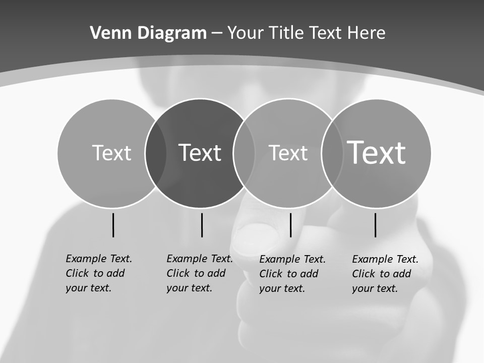 Frustrated Hand Copyspace PowerPoint Template
