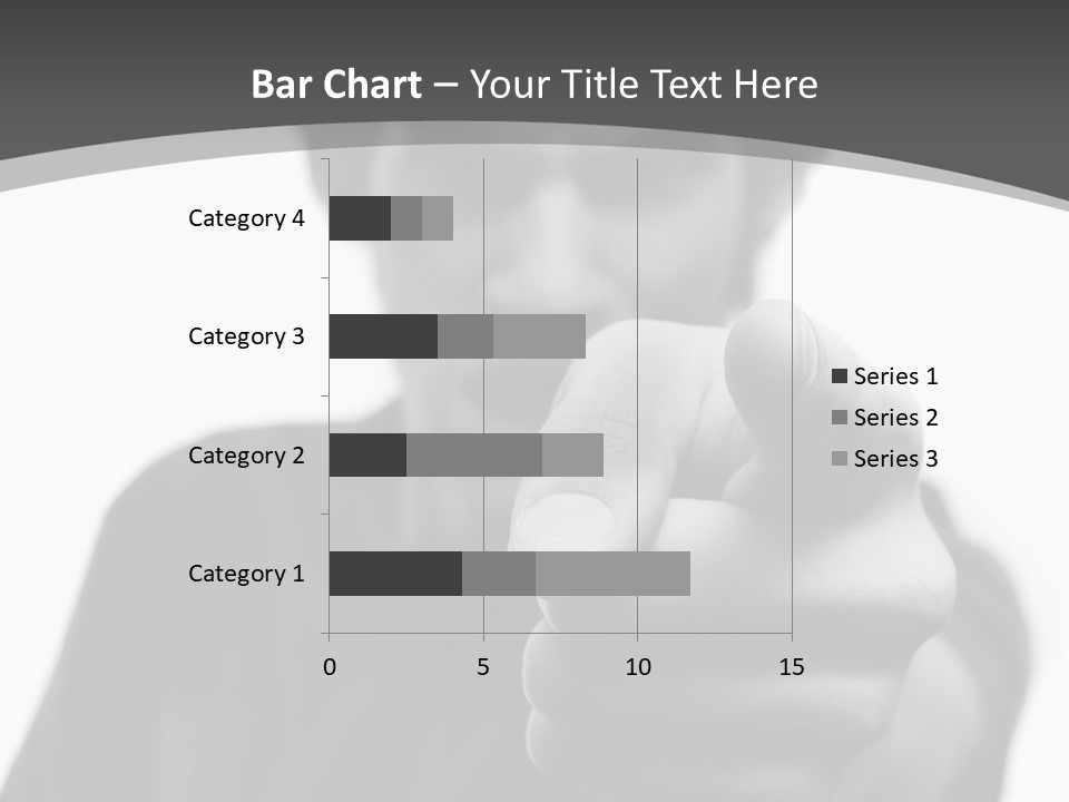 Frustrated Hand Copyspace PowerPoint Template