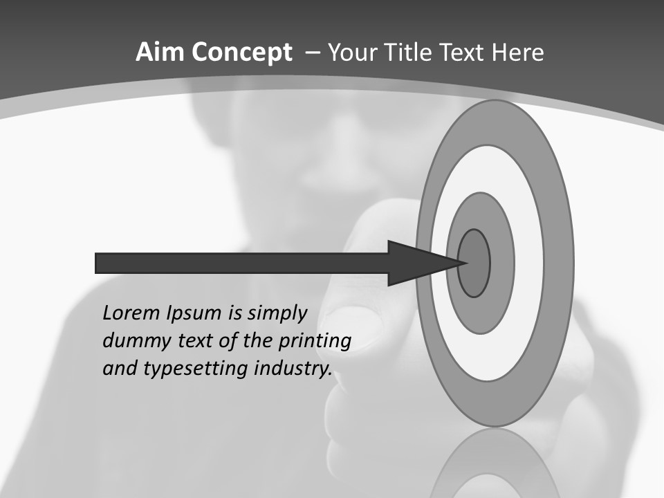 Frustrated Hand Copyspace PowerPoint Template