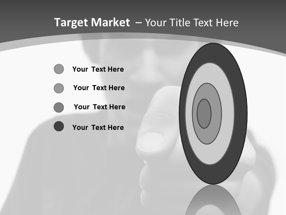 Frustrated Hand Copyspace PowerPoint Template