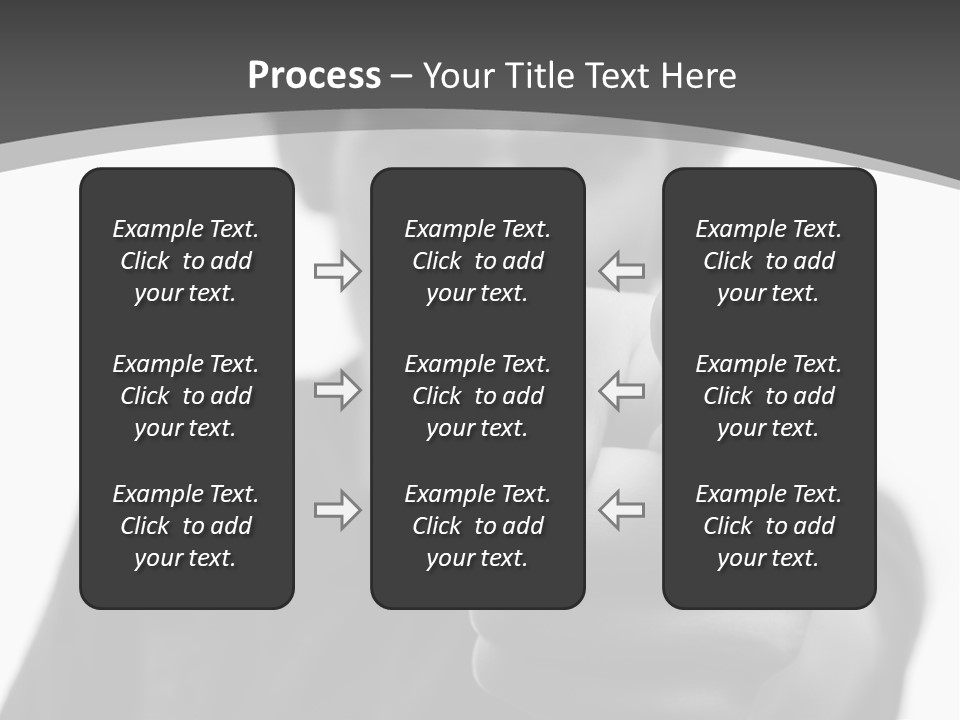Frustrated Hand Copyspace PowerPoint Template