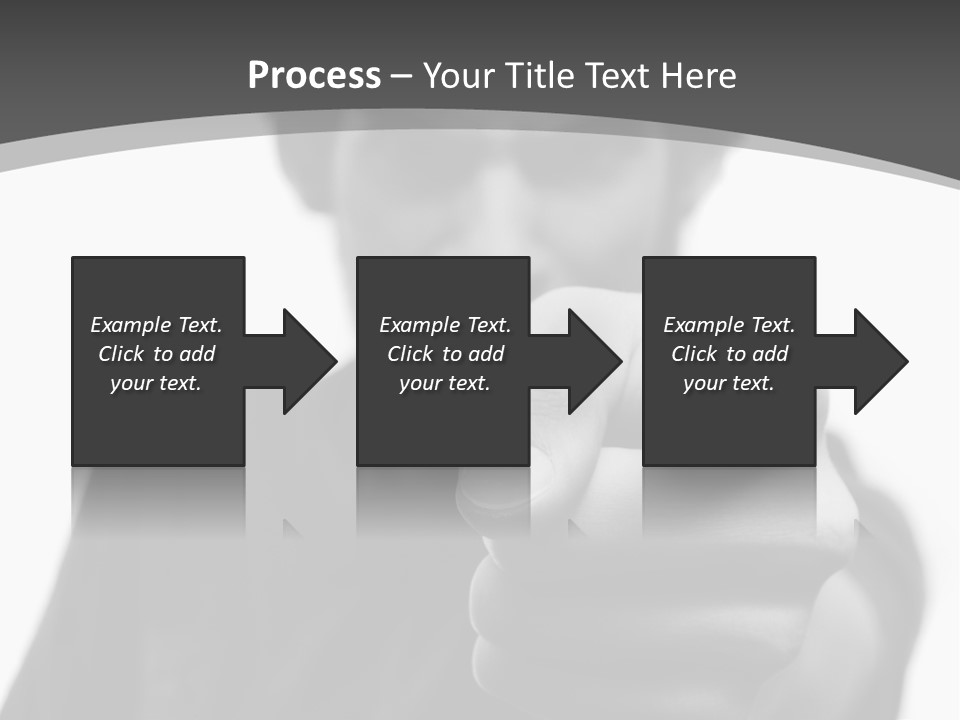 Frustrated Hand Copyspace PowerPoint Template
