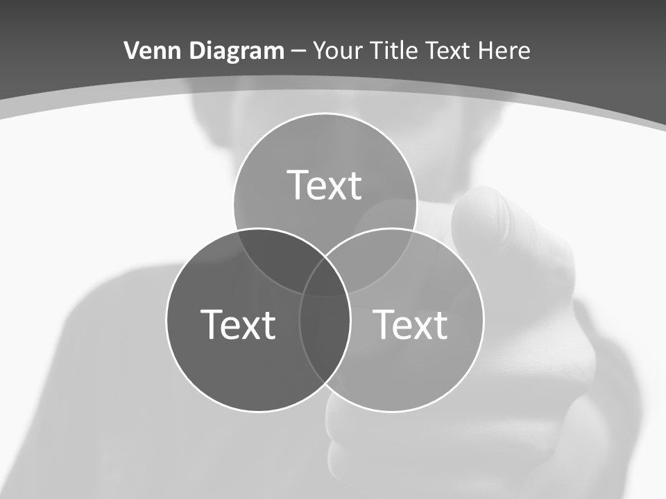 Frustrated Hand Copyspace PowerPoint Template